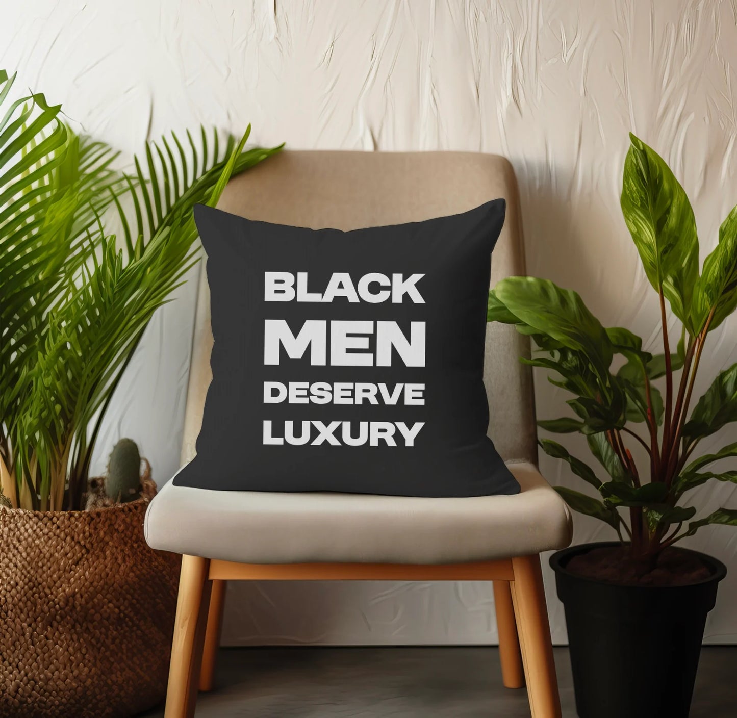 Black Men Deserve Luxury Premium Pillow